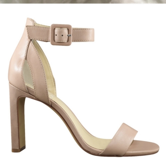 Vince Camuto Bevvyn Nude Ankle Strap Heels - Picture 4 of 4